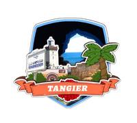 Aimant de réfrigérateur Tanger Maroc en bois mignon 3D City Voyage Souvenirs Artisanat Artisanat Réfrigérateur Autocollants Maison Tableau Blanc Décor Collection Cadeau