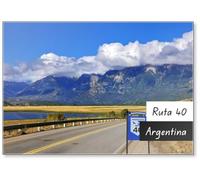 Aimant de réfrigérateur The Road Ruta 40 Is Laid Parallel to The Andes
