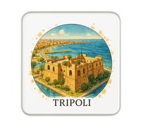 Aimant de réfrigérateur Tripoli, Libye, grand cadeau souvenir de voyage fait à la main pour collectionneurs et décoration d'intérieur