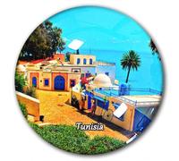 Aimant de réfrigérateur Tunisie - Souvenirs - Verre de voyage