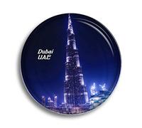 Aimant de réfrigérateur UAE The Dubai Fountain Burj Khalifa Dubaï Aimant en verre pour réfrigérateur Souvenirs mignons en cristal Décoration pour tableau blanc bureau maison cadeau