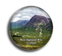 Aimant de réfrigérateur UK Scotland West Highland Way - Souvenirs de réfrigérateur - Joli aimant en cristal - Décoration pour tableau blanc, bureau, maison, cadeau