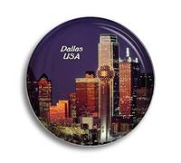 Aimant de réfrigérateur USA America Dallas en verre pour réfrigérateur Souvenirs mignon aimant en cristal décoration pour tableau blanc bureau maison cadeau