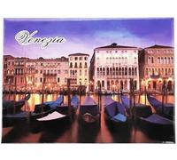 Aimant de réfrigérateur Venise Fond Ville Canal Souvenir de collection Maison Cuisine 9 x 7 cm 48224
