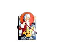 Aimant de réfrigérateur Vienne Austria W.A. Mozart Musica AUT02 | Aimant magnétique 3D souvenir collection - Wolfgang Amadeus Mozart, Vienne, Autriche, musique classique, art autrichien