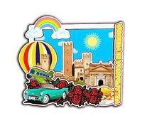 Aimant de réfrigérateur Villafranca di Verona Veneto Italie en bois 3D monuments de voyage souvenirs de collection décoration fait main -2759