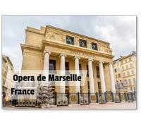 Aimant de réfrigérateur Vue de l'Opéra de Marseille France Provence
