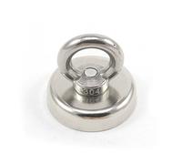 Aimant de Serrage en Néodyme Avec Boulon á Œil M8 Pour Les Articles de Pêche, de Suspension et de Maintien - 48mm de diamètre - 90kg de Traction