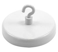 Aimant de Serrage Peint en Ferrite Avec Un Crochet M4 Pour Suspendre, Tenir Ou Afficher Des Articles - 57mm de diamètre - Put de 25kg - Pack de 10