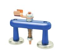 Aimant de sol soudain - Base magnétique en acier cuivre - 6,5 x 3,6 x 7,3 cm - 10 x 3,6 x 7,3 cm - Support de fixation magnétique puissant - Pour atelier de construction et fabrication de métal