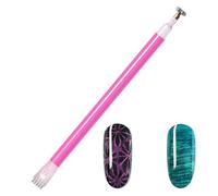 Aimant de vernis à ongles, bâton magnétique 3D œil de chat, outil de manucure portable, outil de manucure à la maison, bâton magnétique à double tête pour bricoleurs, usage quotidien, voyage, salon