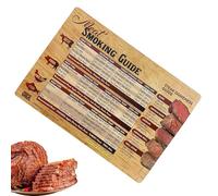 Aimant De Viande Avec Thermomètre,Guide De Températures En Bois Pour La Viande - Guide Visuel De Frire, Griller Cuisson Barbecue Cuisine Jardin Restaurant