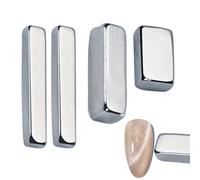 Aimant Des Yeux De Chat | Eye Nail Magnet Strong Suction Square 4X - Outils De Conception Des Ongles, Outil D'ongle Aimant, Outils D'art Du Salon De Manucure Pour Divers Effets Pour Les Yeux D