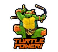 Aimant Doux au Toucher Tortues Ninja Michel-Ange
