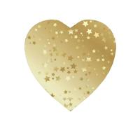 Aimant Doux en Forme de cœur pour réfrigérateur, casier, décoration de Meubles Beaucoup d'étoiles dorées sans Soudure