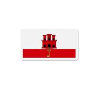 Aimant Drapeau Gibraltar - Multicolore - 9 Cm - 50 Pièces - Résine Synthétique - Mixte