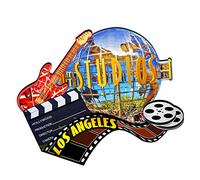 Aimant en bois 3D pour réfrigérateur Los Angeles États-Unis Los Angeles - Souvenirs de voyage - Décorations faites à la main - 2