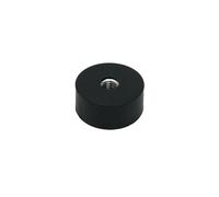 Aimant en Caoutchouc Enduit de Casserole - 22mm dia x 10mm D'Épaisseur x M5 Trou de Filetage - Put de 3,8kg - Pack de 4