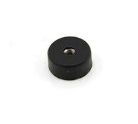 Aimant en Caoutchouc Enduit de Casserole - 22mm dia x 10mm D'Épaisseur x M5 Trou de Filetage - Put de 3,8kg - Pack de 4