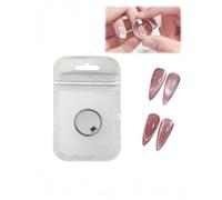 Aimant en forme d'anneau œil de chat pour ongles, outil d'aimant puissant pour ongles, Y & Rin-gMagnet (faisceau large, français), œil de chat circulaire creux portable pour bricolage à domicile