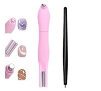 Aimant en forme de cœur pour vernis gel œil de chat, 3 en 1, stylo magnétique pour nail art, en forme de cœur, outil de nail art pour un superbe effet yeux de chat (rose)