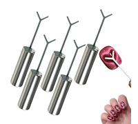Aimant En Forme De Cœur Pour Vernis Gel Œil De Chat, Kit D'outils De Nail Art Magnétique Œil De Chat, Aimant En Forme De Cœur Pour Ongles, Avec Guide En Y, Kit De Manucure DIY (#A/5 pièces)