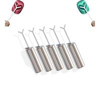 Aimant en forme de cœur pour vernis gel œil de chat - Kit d'outils magnétiques pour nail art avec bâtons de guidage en Y, aimant professionnel pour ongles à faire soi-même (argent,5pcs)
