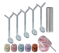 Aimant en forme de cœur pour vernis gel œil de chat, outil de nail art magnétique pour un superbe effet œil de chat, kit de manucure à faire soi-même avec bâtons guide en forme de Y, aimant à ongles