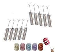 Aimant en forme de cœur pour vernis gel œil de chat, outil magnétique pour créer un superbe effet œil de chat, kit d'ongles à faire soi-même avec tige de guidage en forme de Y, tige magnétique pour