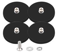 Aimant en néodyme de 66 mm avec filetage M6 - Force d'adhérence : 30 kg - Aimants en néodyme extra puissants à visser - Aimants en caoutchouc pour véhicules, lampes, instruments