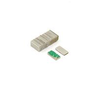 Aimant en Néodyme N42 Auto-Adhésif - 10mm x 5mm x 1mm D'Épaisseur - Put de 0,6kg - Nord - Pack de 20