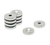 Aimant en Néodyme Pour Les Arts, L'Artisanat, la Fabrication de Modèles, Le Bricolage, Les Passe-Temps - 25mm dia x 5mm D'Épaisseur x 6,0mm C