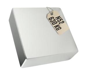 Aimant en néodyme - Super puissant - Grand aimant en néodyme - Plaque d'alimentation - 80 x 80 x 30 mm - N52 - 630 kg
