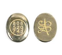 Aimant en pierre pyrite Zibu - Symbole d'argent - Fantastique - Attire la croissance financière et l'abondance - Bonne chance, guérison Reiki, décoration Vastu pour la maison et le bureau - 808 520