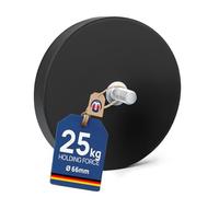 Aimant en pot caoutchouté avec goupille filetée - Ø 22-88mm - Néodyme (NdFeB) - Force de 5,8 à 55 kg - Base magnétique avec revêtement caoutchouc et tige filetée, Taille:Ø 66mm | M8 x 15 | Force 25kg