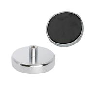 Aimant en Pot Ferrite Pour Applications de Bricolage, D'Ingénierie, de Fabrication, de Suspension et de Maintien - 80mm dia x 32mm de Haut x M10 Thread - 60kg
