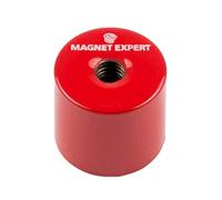 Aimant en Pot Profond Alnico Pour Applications á Haute Température, Ingénierie et Fabrication - 20,5mm dia x 19mm D'Épaisseur C/W M6 Trou Fileté - Put 4Kg - Pack de 4