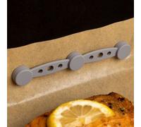 Aimant ESSENTIELB Lot de 4 Fixateurs Triples en Silicone - Maintien Sécurisé Papier Cuisson (AirFryer & Four)