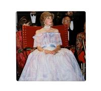 Aimant Frigo Céramique Carré - Lady Diana Princesse Angleterre Robe De Bal Famille Royale - Format 5x5cm Magnet Décoratif Souvenir pour Réfrigérateur et Tableau Magnétique Imprimé en France