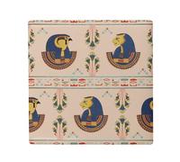 Aimant Frigo Céramique Carré - Pharaon Egypte Hieroglyphe Motif Ancien Symboles Ecriture - Format 5x5cm Magnet Décoratif Souvenir pour Réfrigérateur et Tableau Magnétique Imprimé en France