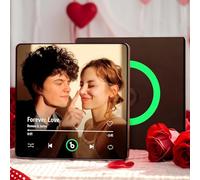 Aimant Frigo Musical Personnalisé Photo - Cadeau Personnalisé pour Homme, Femme, Copain ou Copine - Aimant Musique Rétro Idee Cadeau Saint Valentin - Spotify Magnet Frigo Personnalisable pour Couples