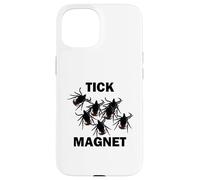 Aimant Humoristique en Forme de Tique - Noir Coque pour iPhone 15