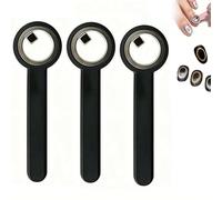 Aimant œil de chat en forme d'anneau pour ongles, anneau magnétique en œil de chat, aimant circulaire creux avec poignée, Y et Rin-gMagnet, facile à utiliser pour le bricolage à la maison