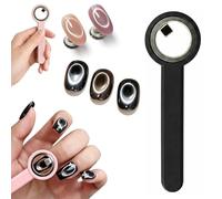 Aimant œil de chat professionnel pour ongles, aimant annulaire 3 en 1 et outil en forme de Y, aimants œil de chat circulaire puissant pour vernis gel, aimant œil de chat (B#1PC)
