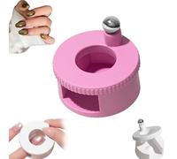 Aimant œil de chat rotatif à 360° pour ongles, perle de verre automatique aspiration de clou œil de chat. Force uniforme pour manucure DIY Outil convivial pour débutants pour effets halo larges (rose)