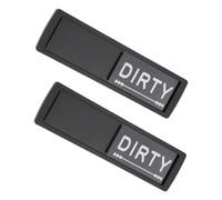 Aimant Indicateur Propre Sale pour Lave-vaisselle 2 Pcs Argenté