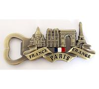 aimant magnet de frigo souvenir de France Paris métal cadeaux décapsuleur G83 (bronze)
