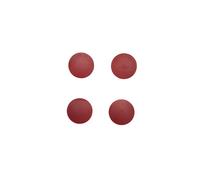 MAUL Aimants MAULsolid – Lot de 4 aimants ronds puissants 32 x 9,6 mm rouges, charge jusqu'à 0,8 kg