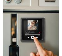 Aimant Musical Personnalisé,Aimant Frigo Musical Personnalisable Magnet Frigo Musical,Aimant de Réfrigérateur Musical Personnalisé,Cadeau de Noël,de Saint-Valentin pour Couple,Lui et Elle (B)