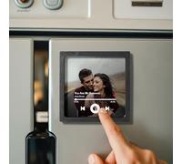 Aimant Musical Personnalisé,Aimant Frigo Musical Personnalisable Magnet Frigo Musical,Aimant de Réfrigérateur Musical Personnalisé,Cadeau de Noël,de Saint-Valentin pour Couple,Lui et Elle (C)